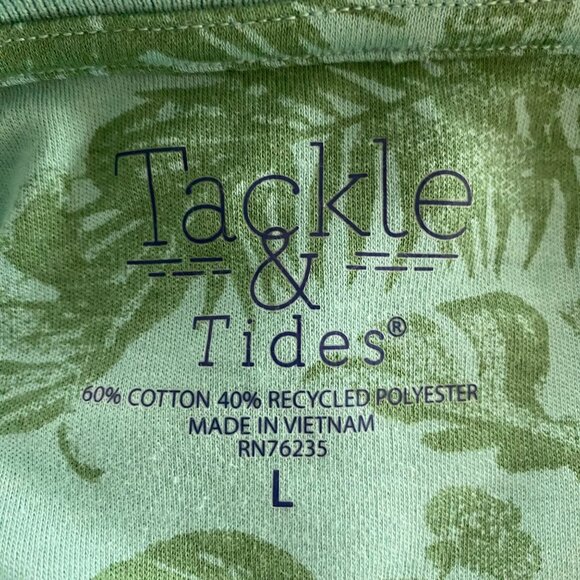 Tackle & Tides Green Polo Shirt Men's Large NEW - Picture 7 of 9